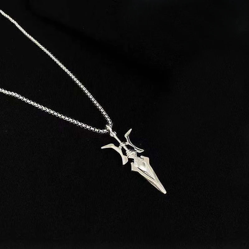Anime Misa Amane Cosplay Necklace Halberd Pendant Necklaces Halloween Cosplay Jewelry Gifts