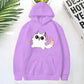 Gojo Cat Anime Hoodie – Unisex Fleece Pullover
