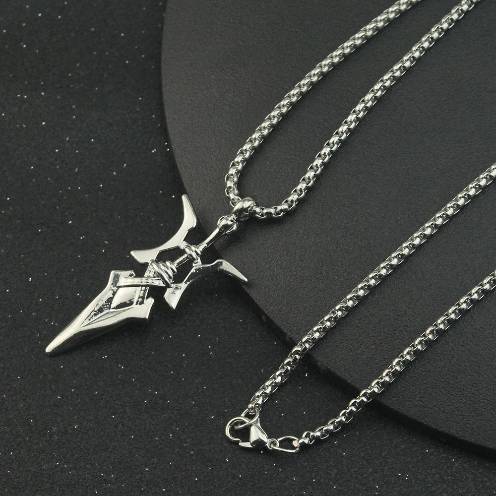 Anime Misa Amane Cosplay Necklace Halberd Pendant Necklaces Halloween Cosplay Jewelry Gifts