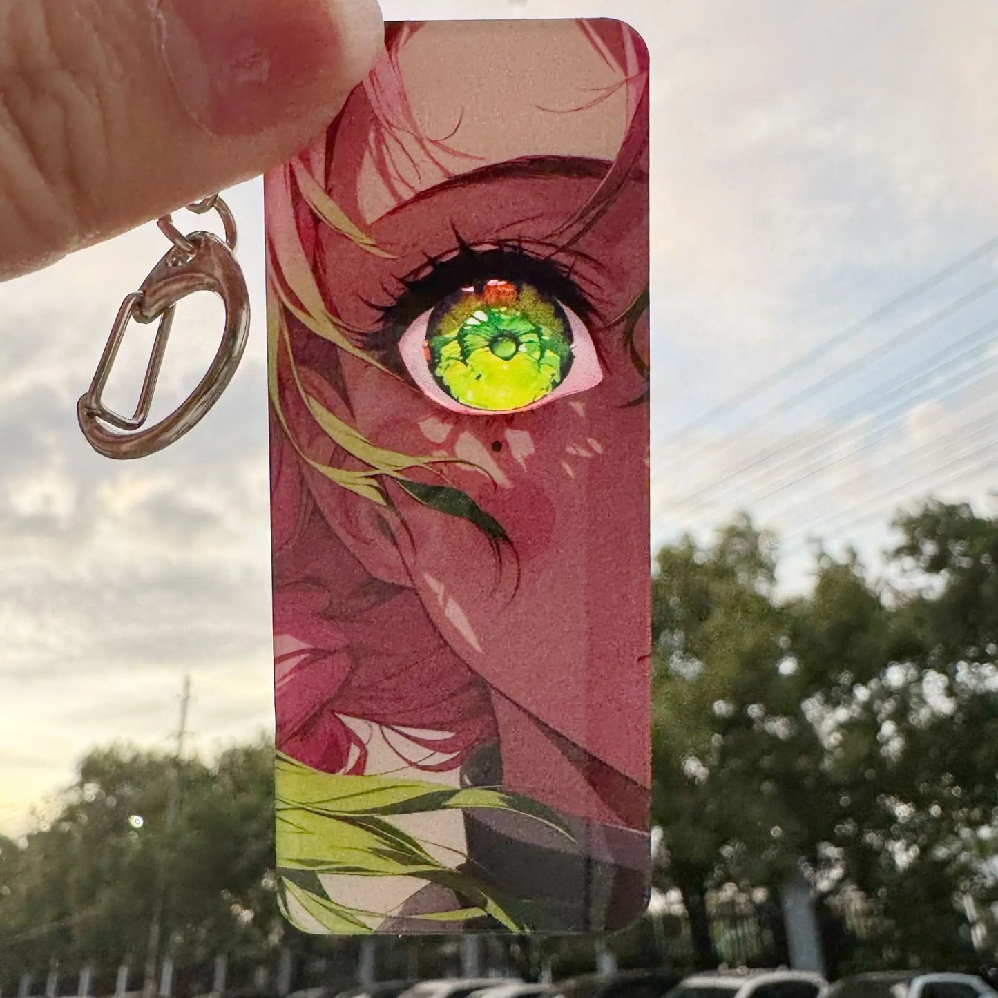 Demon Slayer Keychain – Rengoku Kyojuro Light-Effect Pendant
