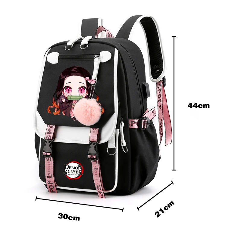 Demon Slayer – Nezuko Backpack Set (3 PCS)