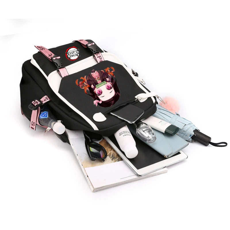 Demon Slayer – Nezuko Backpack Set (3 PCS)