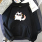 Gojo Cat Anime Hoodie – Unisex Fleece Pullover