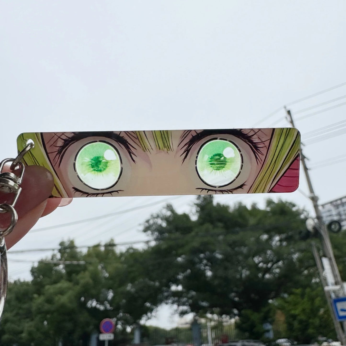 Demon Slayer Keychain – Rengoku Kyojuro Light-Effect Pendant