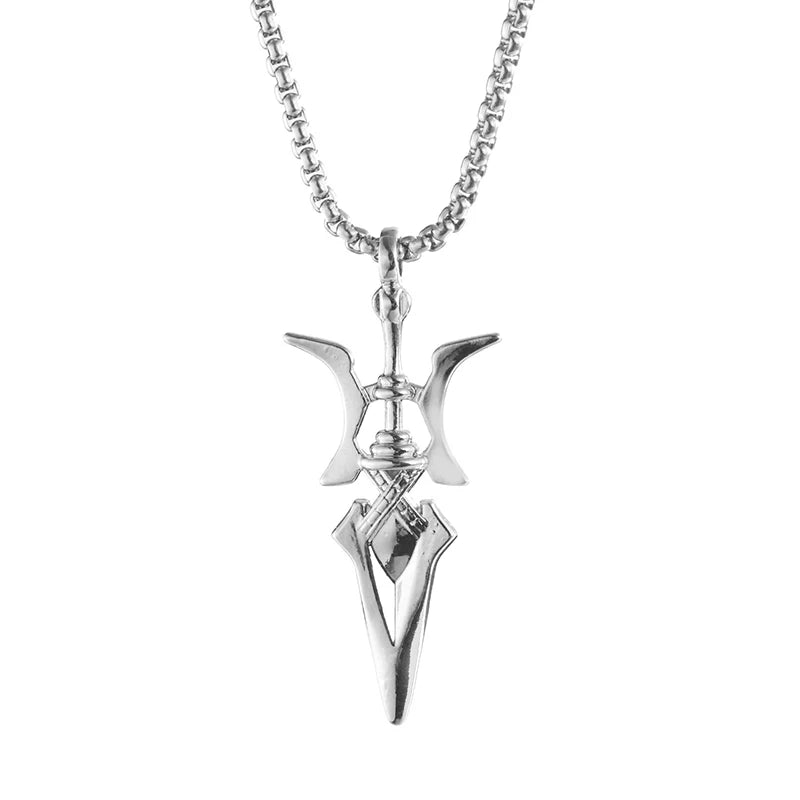 Anime Misa Amane Cosplay Necklace Halberd Pendant Necklaces Halloween Cosplay Jewelry Gifts