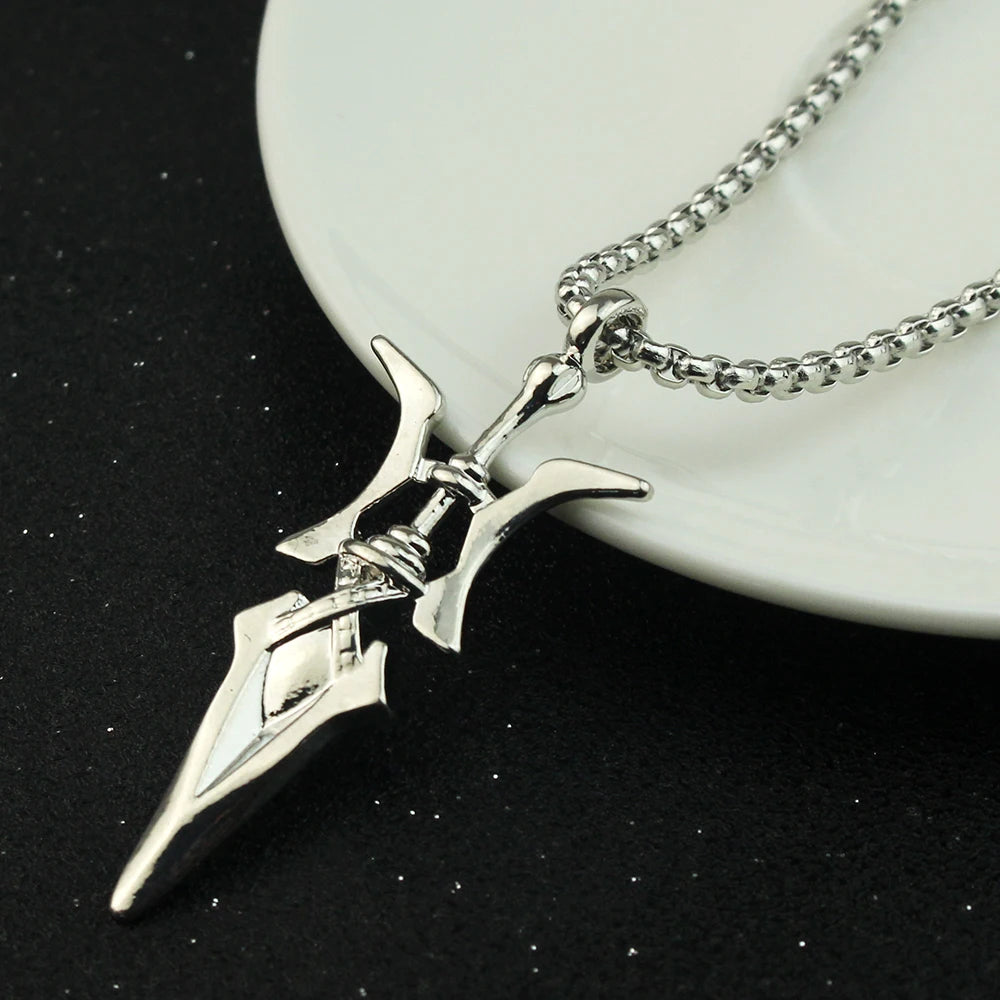 Anime Misa Amane Cosplay Necklace Halberd Pendant Necklaces Halloween Cosplay Jewelry Gifts