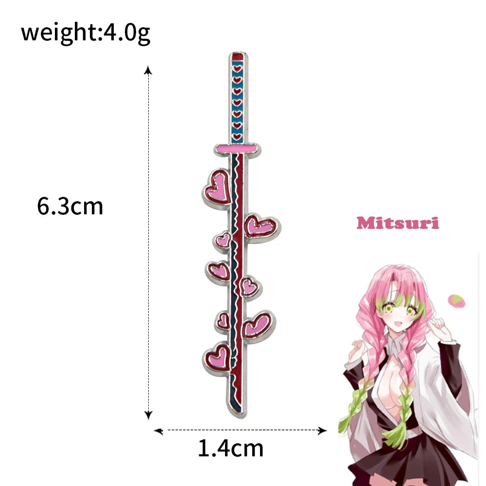 Demon Slayer Brooch – Kimetsu no Yaiba Sword Pin (Enamel)