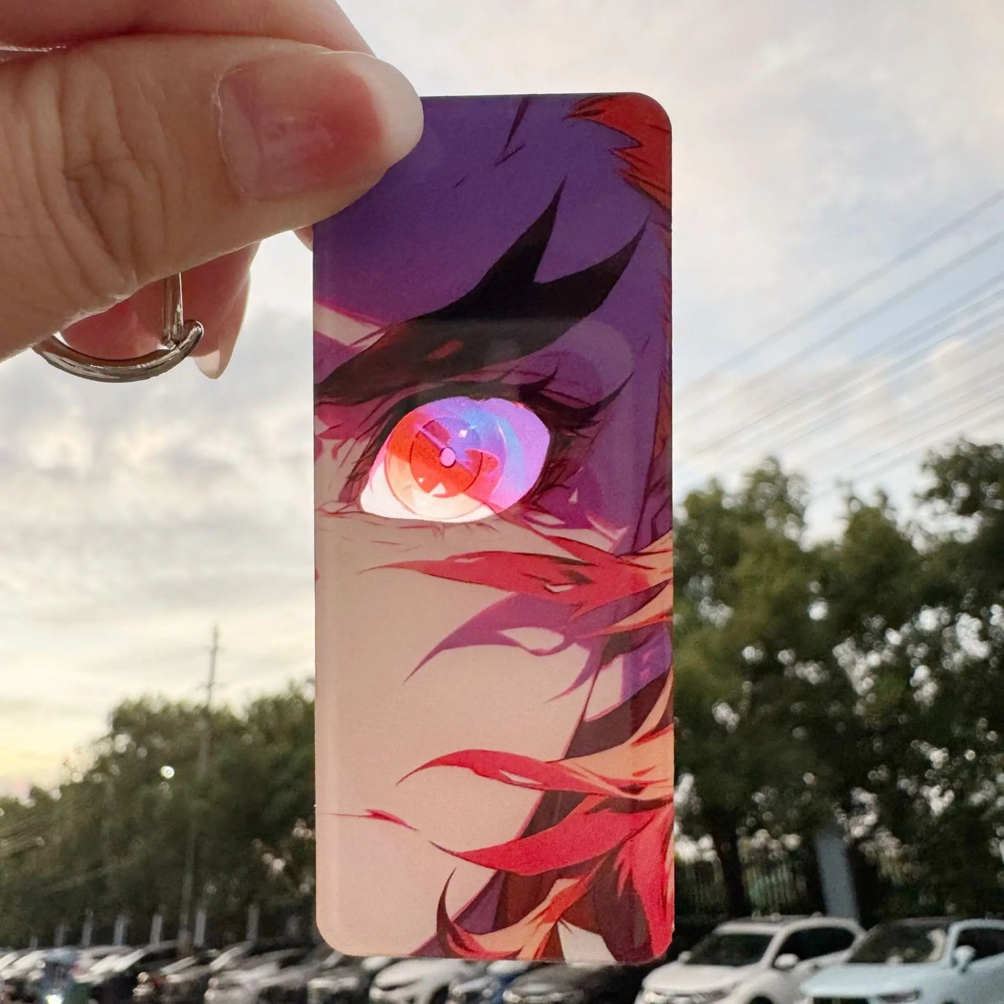 Demon Slayer Keychain – Rengoku Kyojuro Light-Effect Pendant