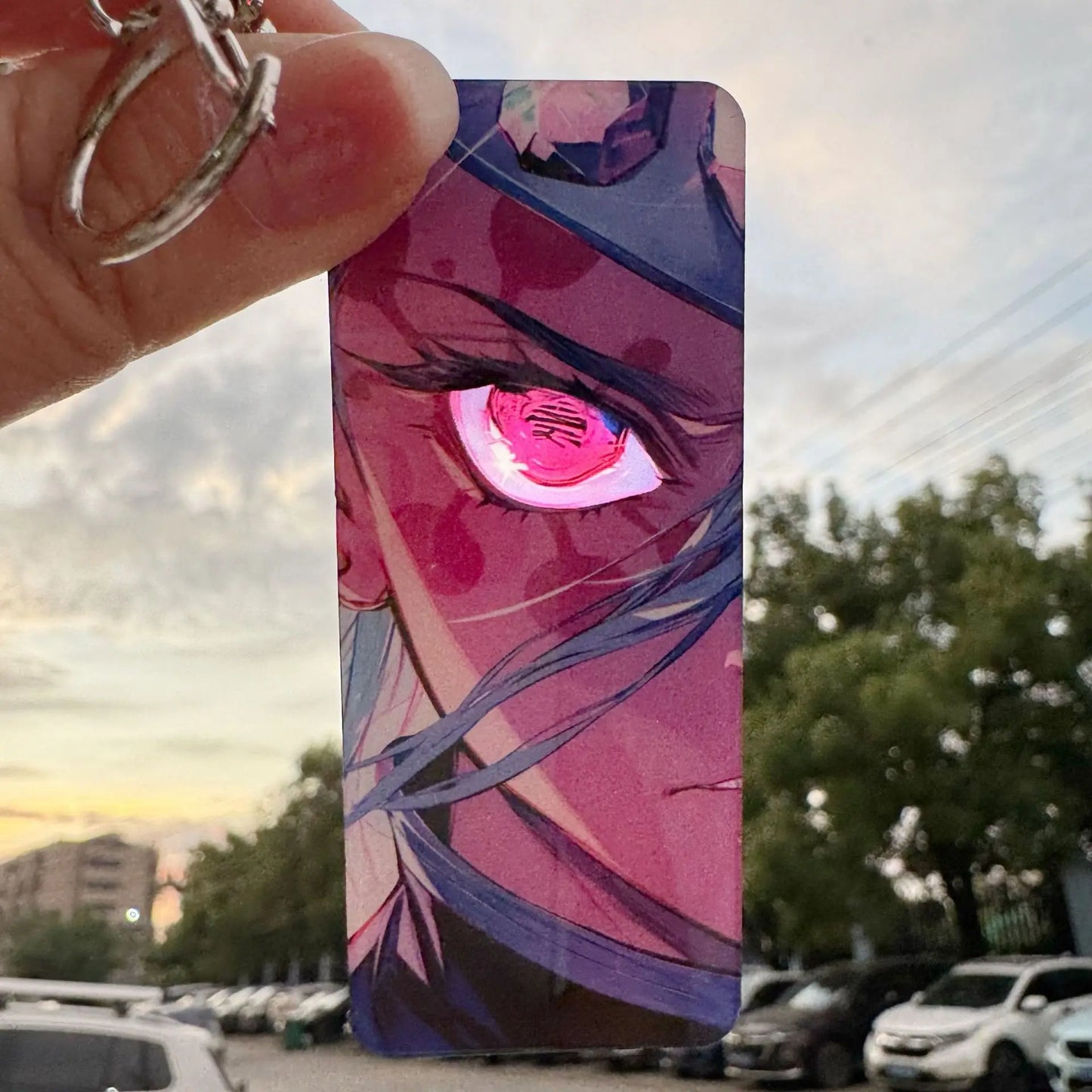Demon Slayer Keychain – Rengoku Kyojuro Light-Effect Pendant