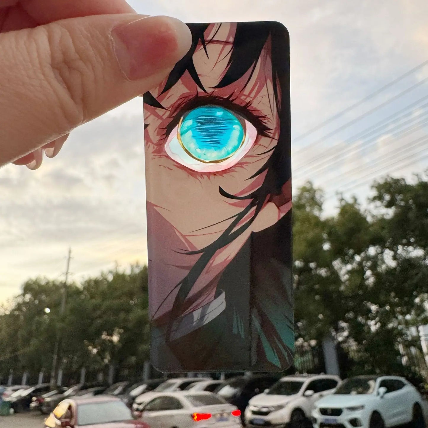 Demon Slayer Keychain – Rengoku Kyojuro Light-Effect Pendant