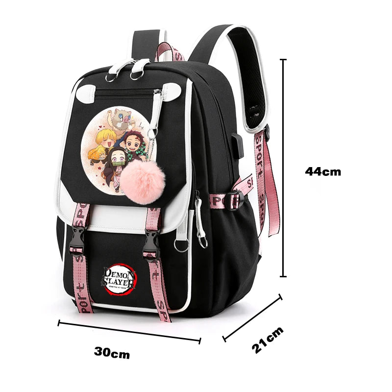 Demon Slayer – Nezuko Backpack Set (3 PCS)
