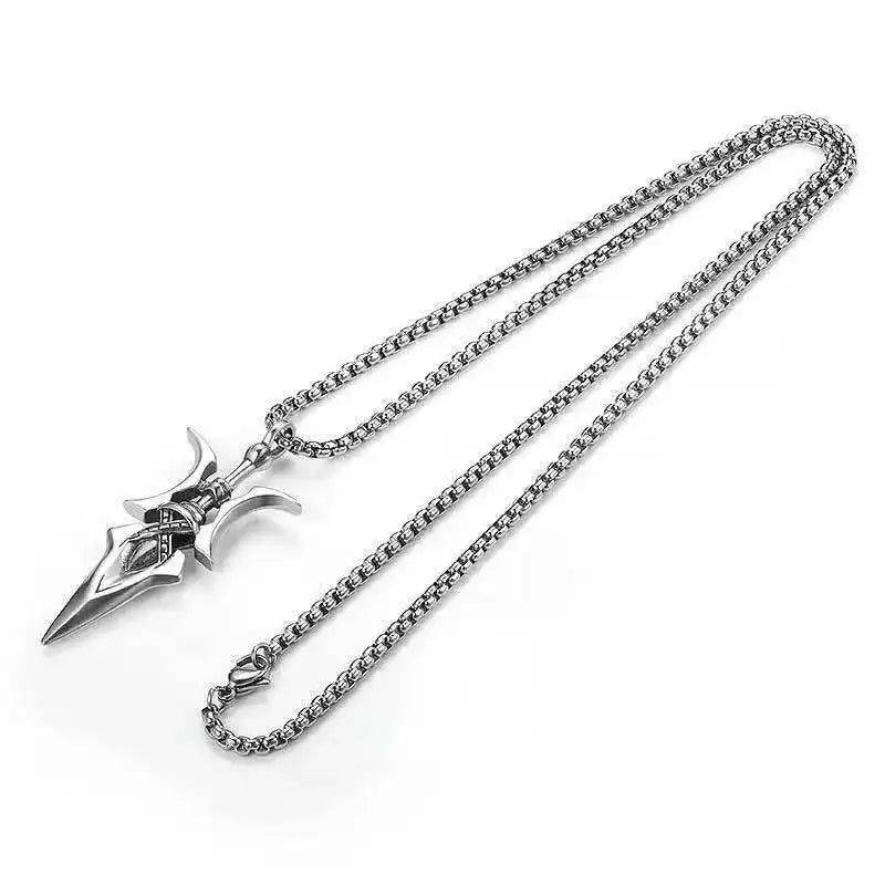 Anime Misa Amane Cosplay Necklace Halberd Pendant Necklaces Halloween Cosplay Jewelry Gifts
