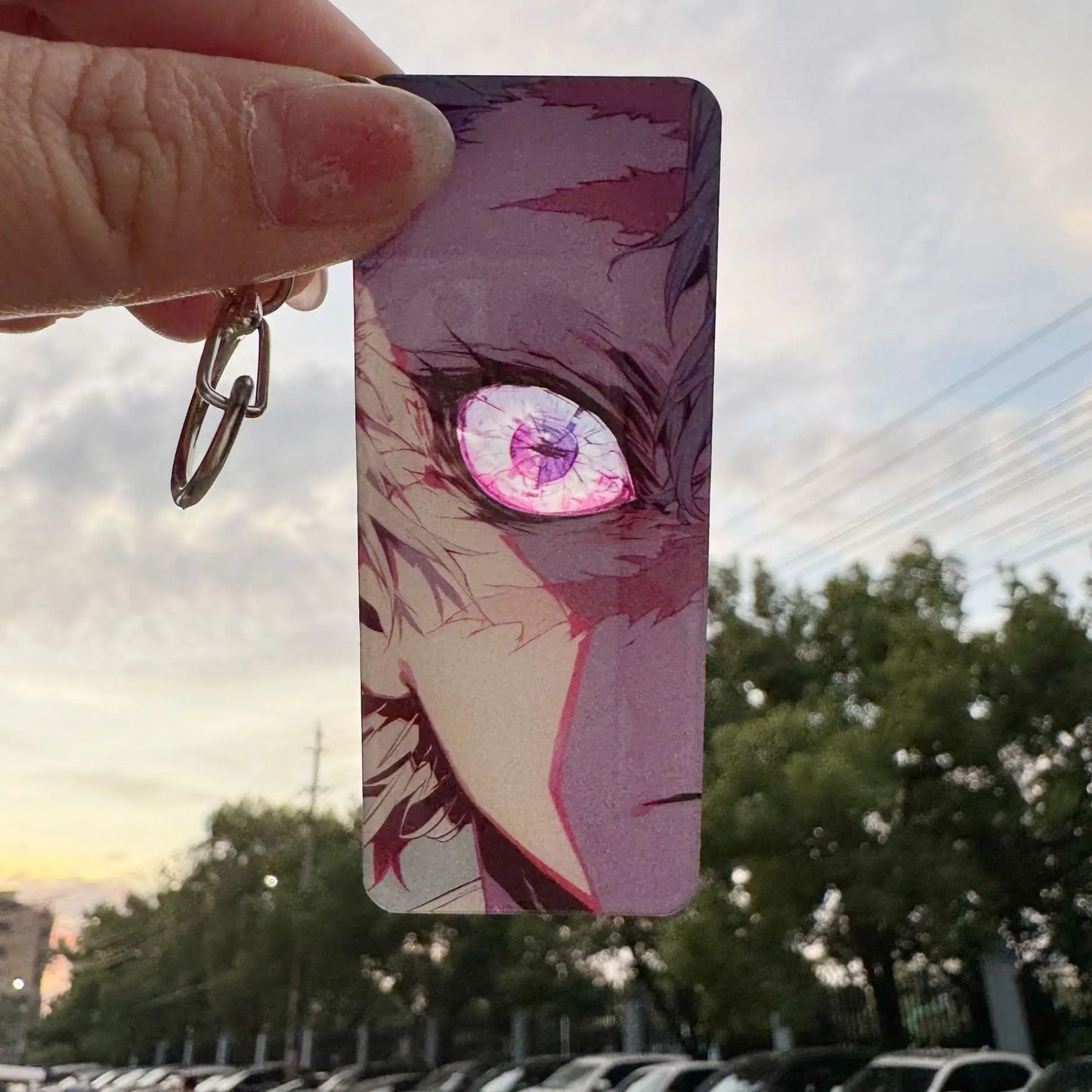 Demon Slayer Keychain – Rengoku Kyojuro Light-Effect Pendant