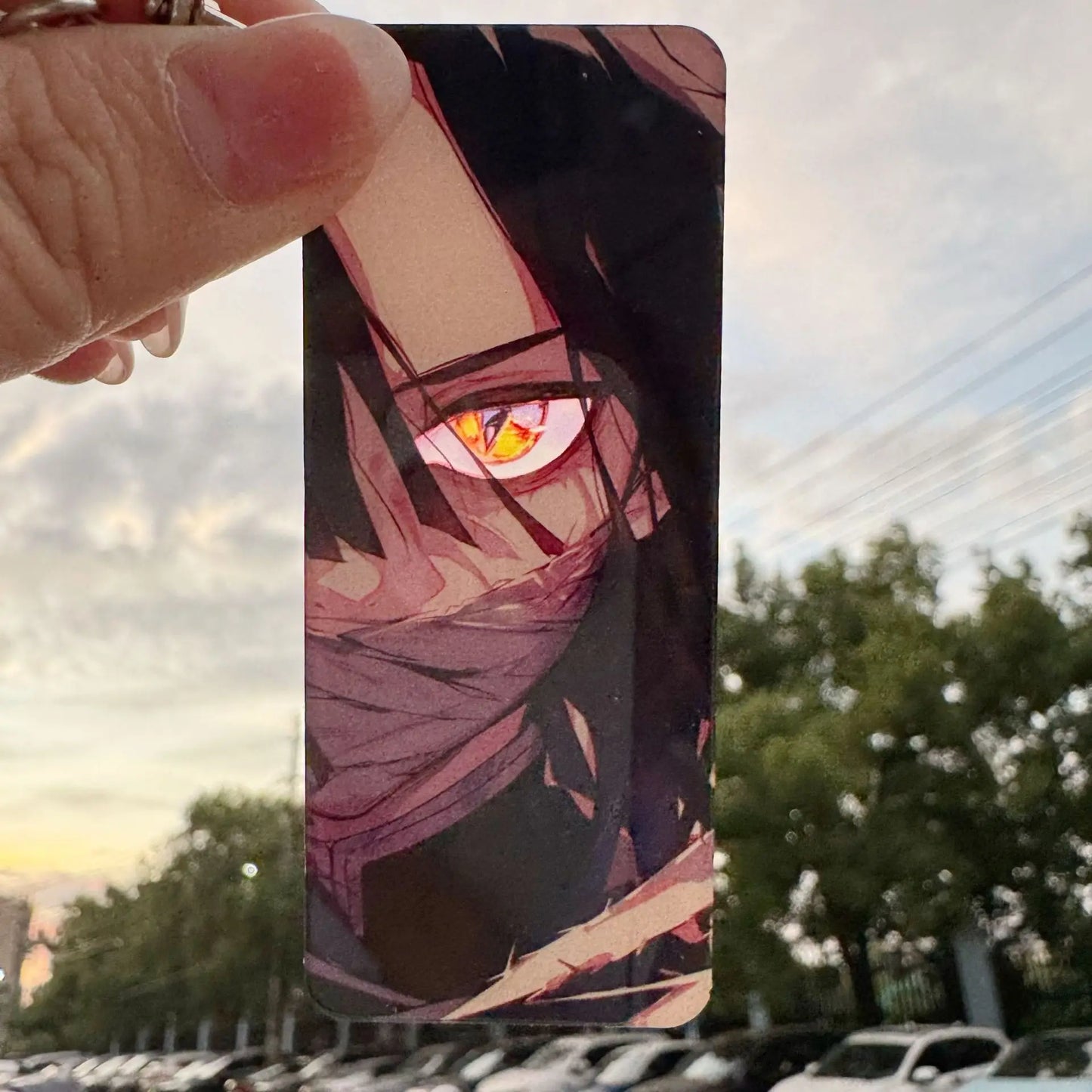 Demon Slayer Keychain – Rengoku Kyojuro Light-Effect Pendant